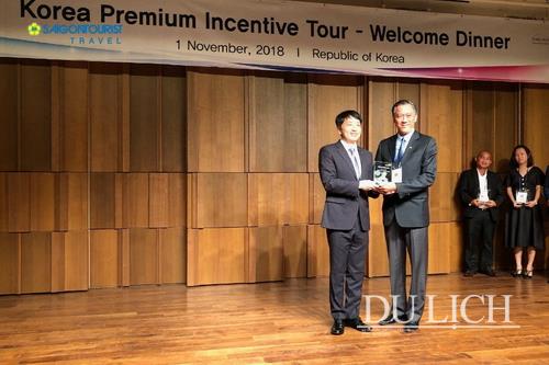 Công ty Dịch vụ Lữ hành Saigontourist nhận giải thưởng của Tổng cục Du lịch Hàn Quốc